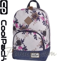 2017 Cool Pack Classic Раница за училище Beige Denim Flowers 2017 Cool Pack Classic Раница за училище Beige Denim Flowers